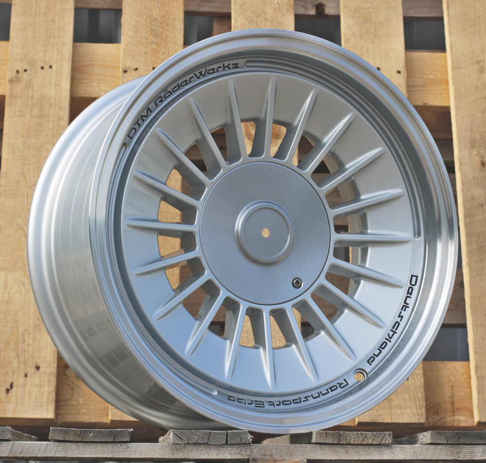 R16x8 4X100 ET 20 57.1 Y1085 Silver Shining+Polished Lip (SSPL) For BMW (P) (HYBRID FORGED)