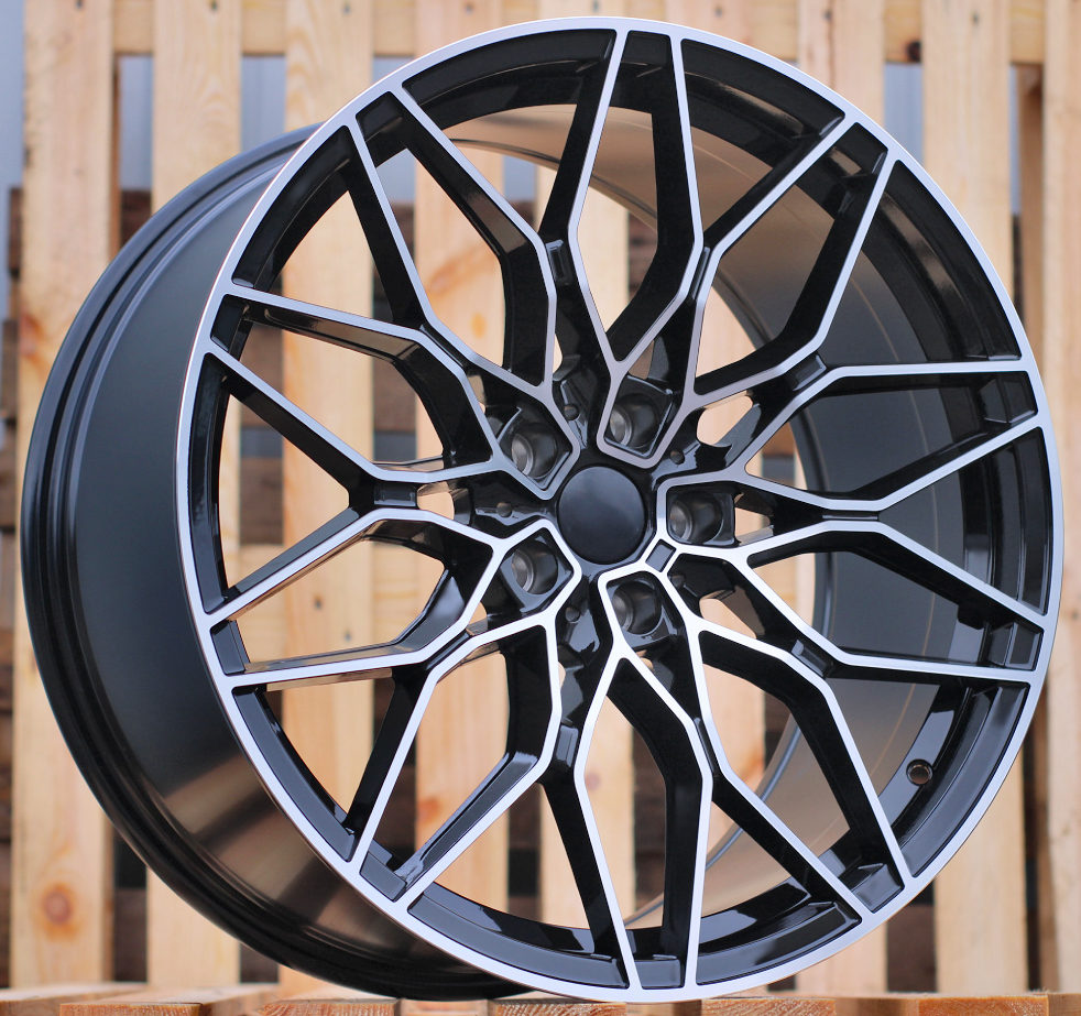 R18x8 5X120 ET 34 72.6 IN292 (Y1091) Black Polished (MB) For BMW (P)