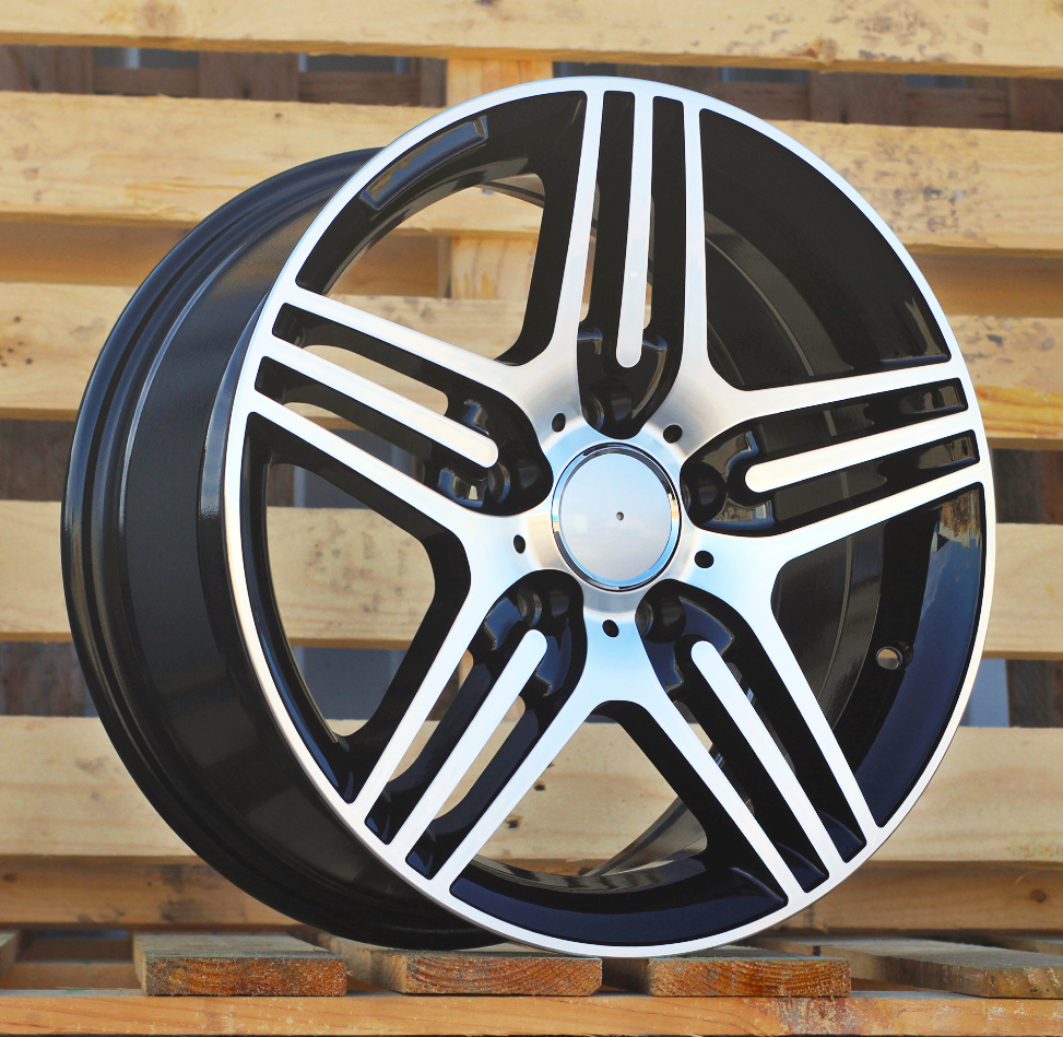 R16x7.5 5X112 ET 35 66.6 DW202 (BK146) Black Polished (MB) For MER (R) ((AKC 70 Eur))