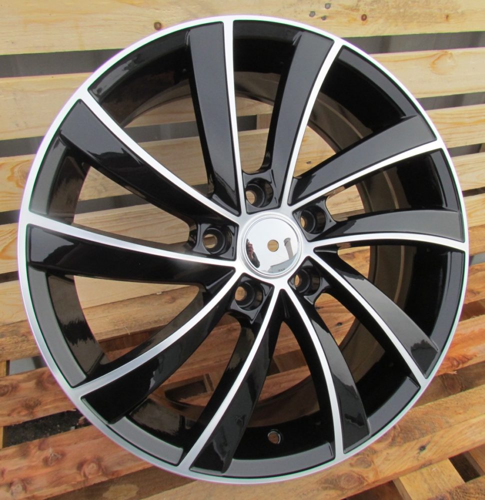 R16x6.5 5X112 ET 46 57.1 SK523 (BK5290) Black Polished (MB) For SKODA (P)