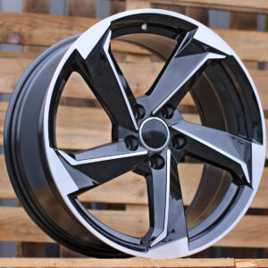 B5185_000000000436 R18x8 5X112 ET 35 66.5 B5185 Black Polished (MB) For AUD (P)