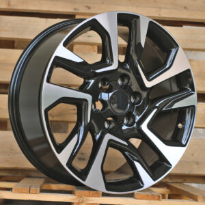 H957F_000000005164 R18x7.5 6X139.7 ET 25 106.1 H957F Black Polished (MB) For 4X4 (K7) (HYBRID FORGED)
