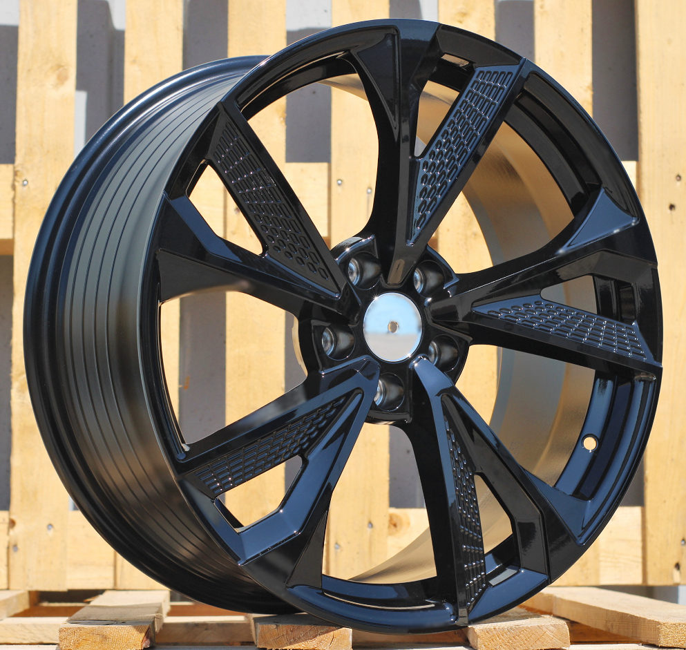 R19x8.5 5X112 ET 30 66.5 B1566 (IND5456) Black (BL) For AUD (Z5)