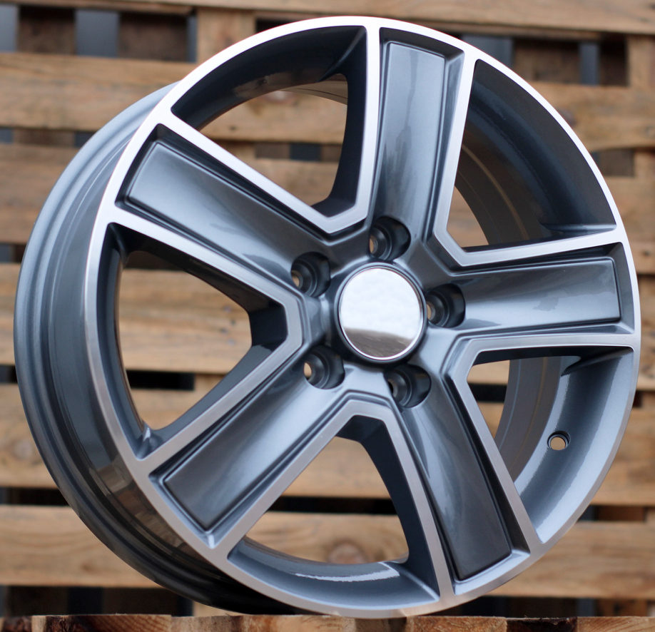 R16x6.5 5X130 ET 50 89.1 BK473 Grey Polished (MG) For MER (K4) (4x4 (max 1250kg))
