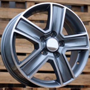 R15x6.5 5X130 ET 50 84.1 BK473 Grey Polished (MG) For MER (R) ((max 1250kg))