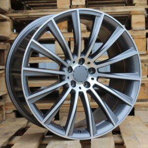 R19x8.5 5X112 ET 35 66.6 B1048 Grey Polished (MG) For MER (P+N2+Z3) (Rear+Front)