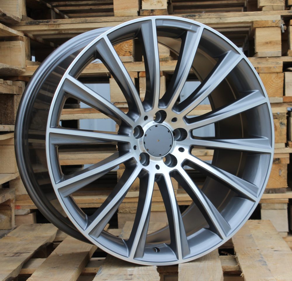 R18x8.5 5X112 ET 35 66.6 B1048 Grey Polished (MG) For MER (Z1+Z2) (Rear+Front)