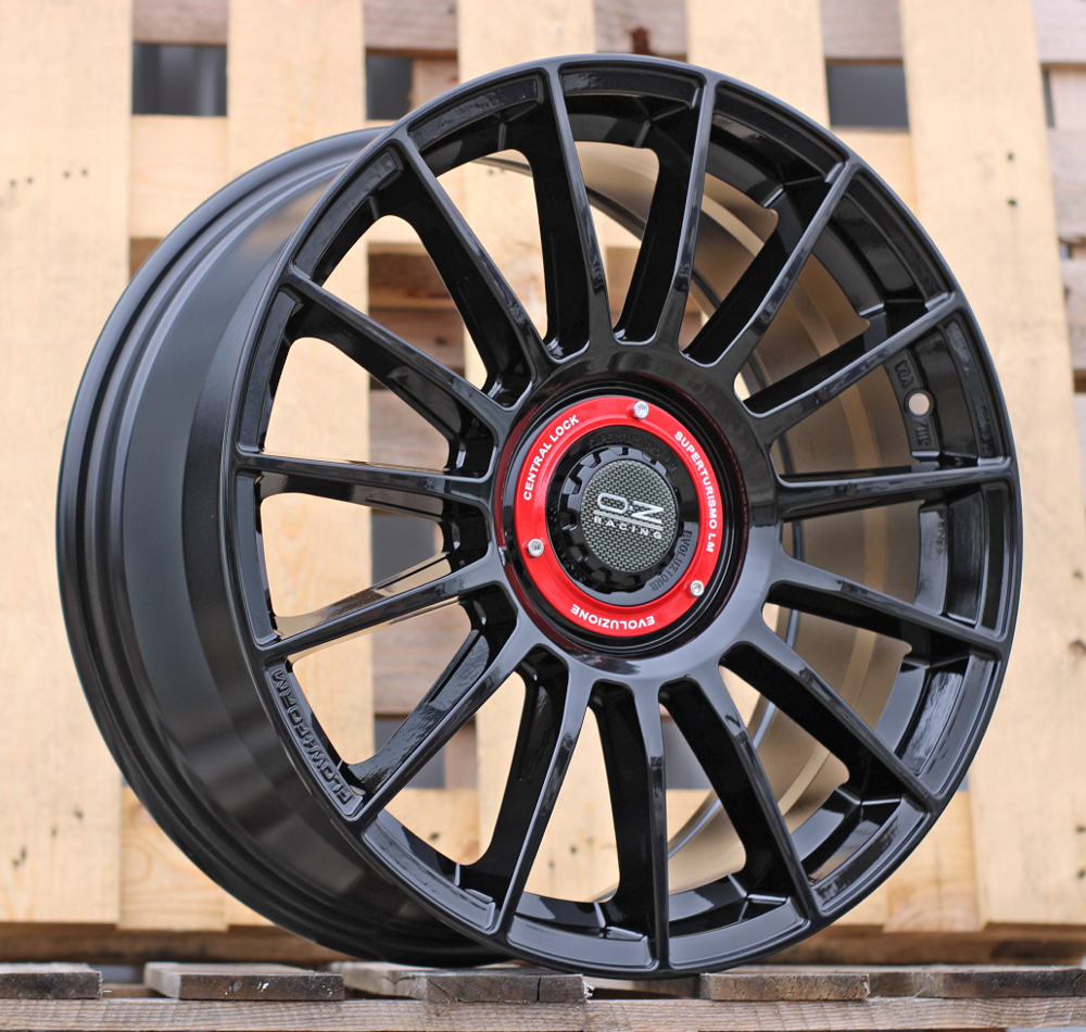 R18x8 5X108 ET 38 73.1 FF009 Gloss Black (GB) For RACIN (P1) (HYBRID FORGED Style OZ)