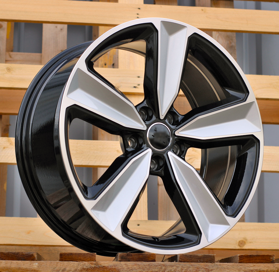R19x8.5 5X112 ET 32 66.5 A5470 (IN5400) Black Polished (MB) For AUD (P2+Z6+Z7) (Milling)