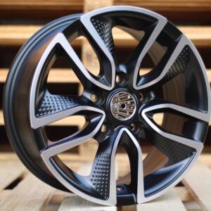 B5087_000000004488 R15x6.5 5X100 ET 40 57.1 B5087 Black Polished Half Matt (MBHM) For RACIN (K4)