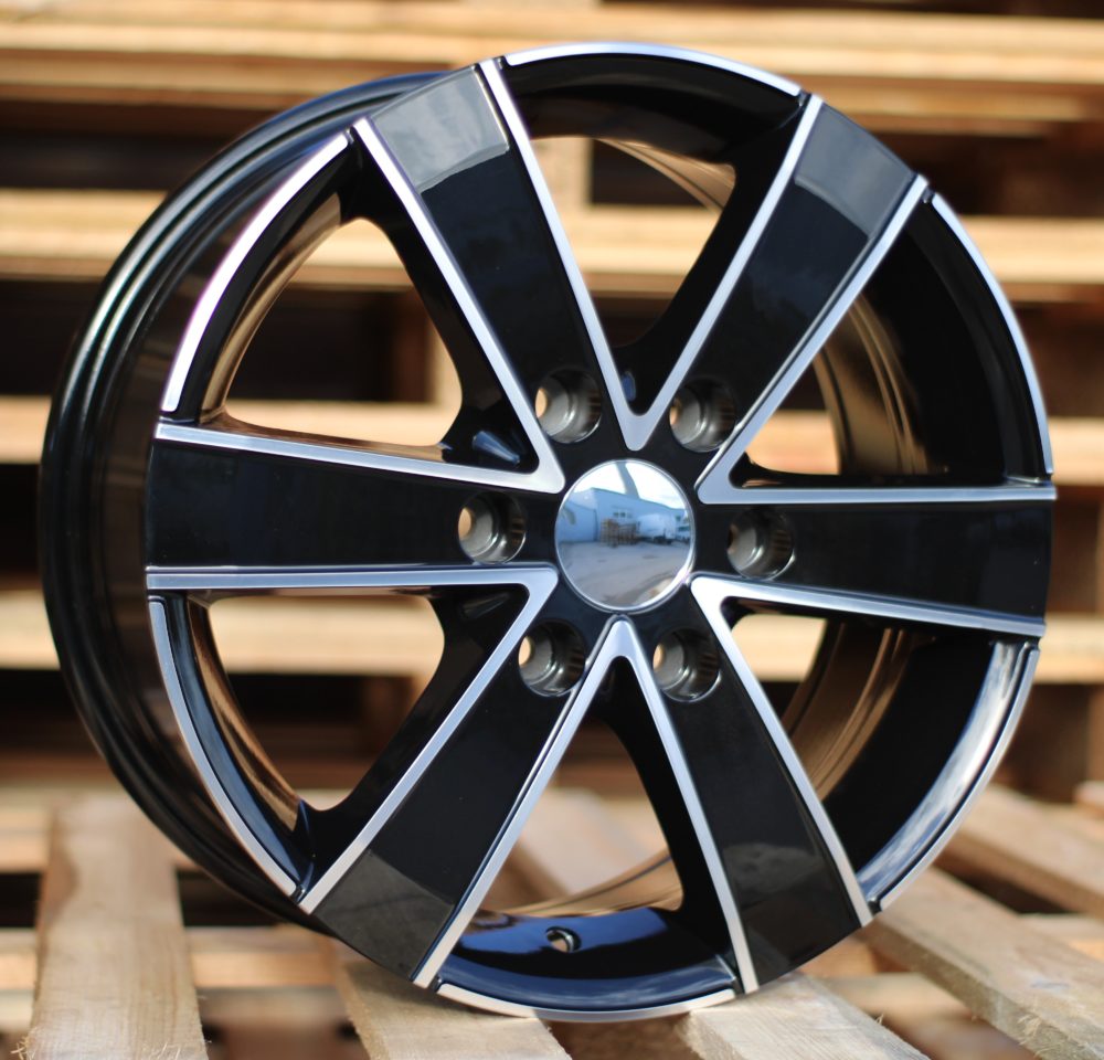 R18x8 6X120 ET 50 74.5 BK474 Black Polished (MB) For FORD (P) ((max 1250kg))