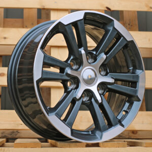 B1649_000000007963 R17x7.5 6X139.7 ET 38 67.1 B1649 Grey Polished (MG) For 4X4 (K3)