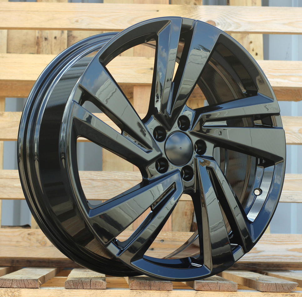 R18x7 5X100 ET 39 57.1 3S1282 Black (BL) For VW (D4) (T-Cross HYBRID FORGED)