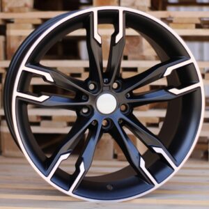 B1257_000000001185 R18x9 5X120 ET 38 72.6 B1257 Black Polished Half Matt (MBHM) For BMW (P1) ((AKC 75 Eur))