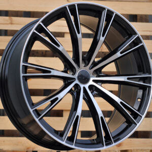 R18x8 5X112 ET 40 66.5 H5060 (FBX006) Black Polished (MB) For AUD (Z3) (HYBRID FORGED Style ABT)