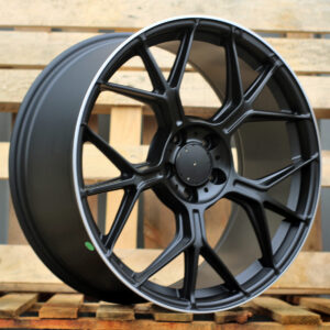 FBX120_000000007677 R19x8.5 5X112 ET 38 66.5 FBX120 (F9717) Black Matt+Polished Lip (BMPL) For MER (K3) (Rear+Front)