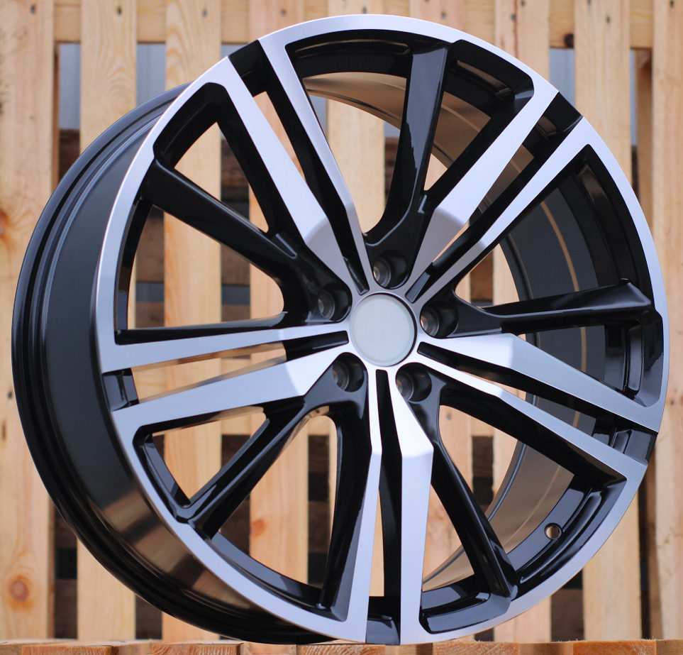R18x8 5X108 ET 42 63.3 FE182 (YF0242) Black Polished (MB) For VOLVO (P1) (HYBRID FORGED)