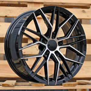 R17x7.5 5X114.3 ET 40 67.1 HX035 (FBX005) Black Polished (MB) For HAXER (Z5) (HYBRID FORGED)