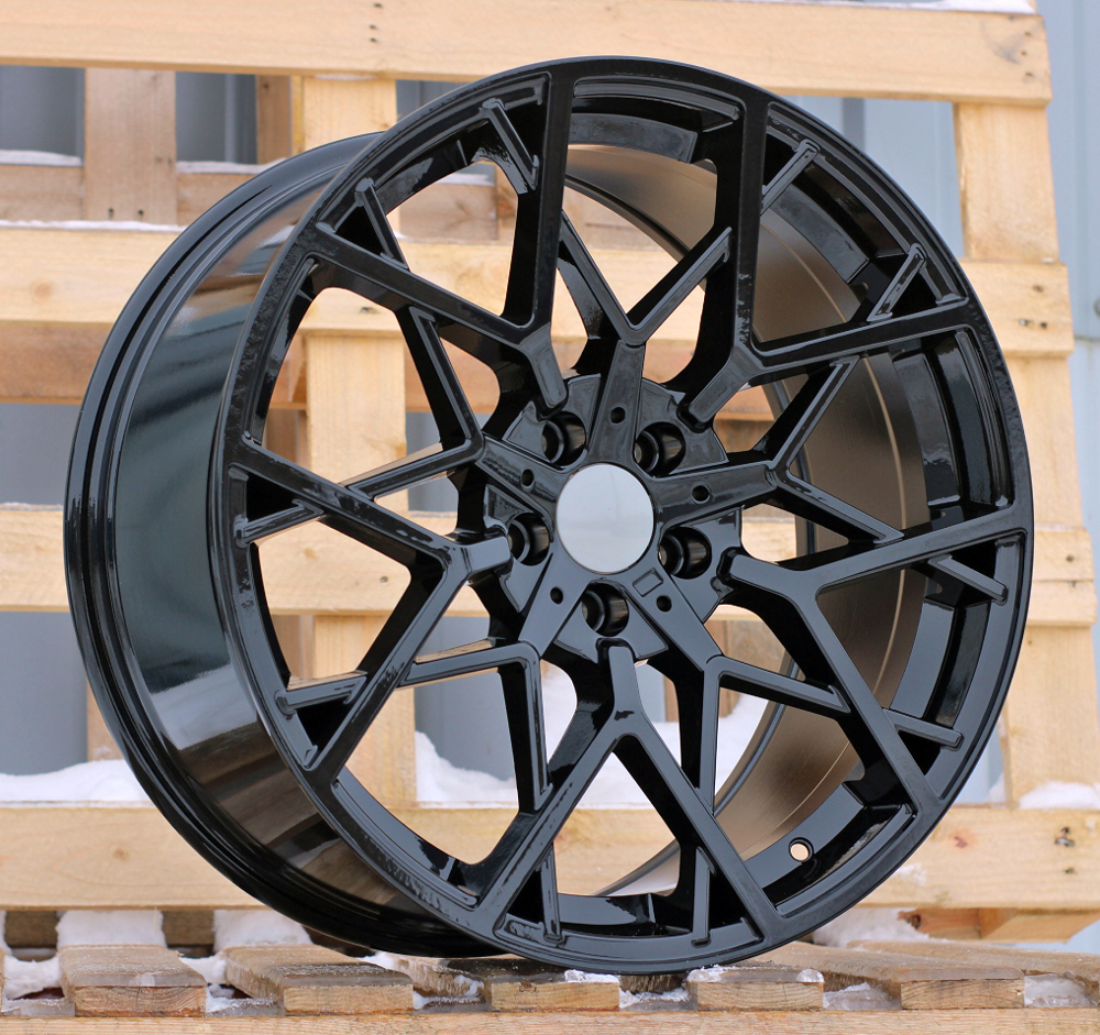 R20x8.5 5X112 ET 26 66.6 B1383 Black (BL) For BMW (Z2) (Rear+Front)