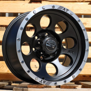 R16x8.5 6X139.7 ET M15 110.1 B5187 Black Half Matt+Polished Lip (BLHMPL) For 4X4 (P)