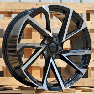 R17x7 5X112 ET 46 57.1 FE181 (BK5804) Black Polished (MB) For SKODA (L3)