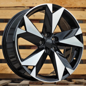 I5625_000000001989 R18x7.5 5X112 ET 40 57.1 I5625 Black Polished (MB) For SKODA (K7) (Kodiaq NEW Model)