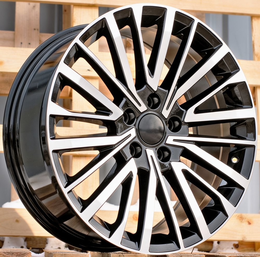 R17x7 5X120 ET 55 65.1 B1515 (BYF1515) Black Polished (MB) For VW (Z7) (HYBRID FORGED 4X4)