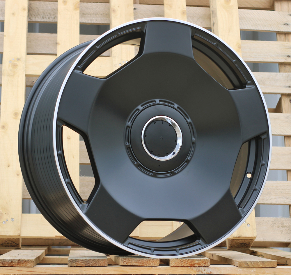R20x9.5 5X130 ET 35 84.1 BYF3111 Black Half Matt+Polished Lip (BLHMPL) For MER (Z1) (HYBRID FORGED)