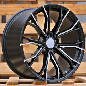 A5385_000000009853 R19x8.5 5X112 ET 25 66.56 A5385 (XFE290) Black Half Matt (BLHM) For BMW (P2) (Rear+Front)