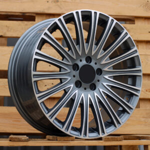 FBX210_000000000446 R18x8 5X112 ET 43 66.6 FBX210 Grey Polished (MG) For MER (Z5) ((AKC 90 Eur) HYBRID FORGED)