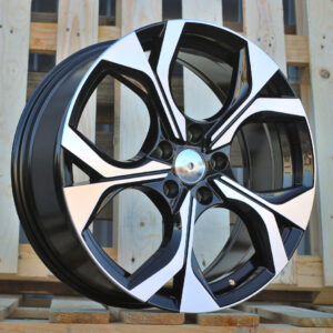 Y1303_000000001989 R18x7.5 5X112 ET 40 57.1 Y1303 Black Polished (MB) For SKODA (M) (HYBRID FORGED)