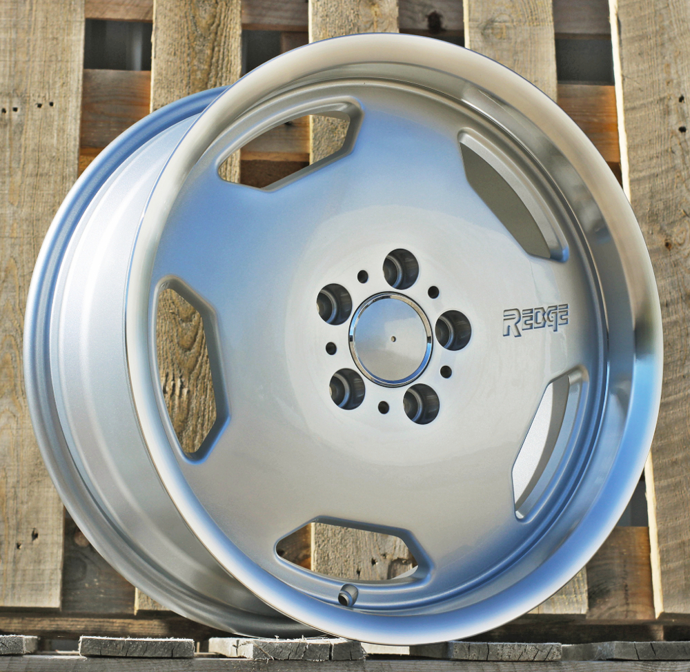 R17x7.5 5X112 ET 25 66.6 BK632 Silver+Polished Lip (SP) For MER (R) (REDGE ENGRAVE)