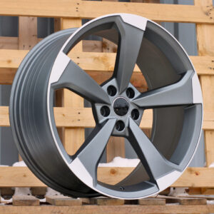 XE351_000000006730 R17x7.5 5X112 ET 40 66.5 XE351 (BY1491) Grey Polished Half Matt (MGHM) For AUD (Z3)