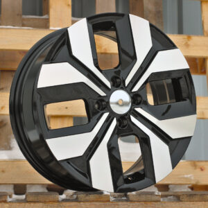 R15x6.5 4X100 ET 40 60.1 Y1392 Black Polished (MB) For DACIA (Z7) (NEW Model)