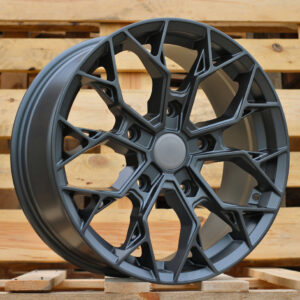 R20x8 5X160 ET 50 65.1 X348 (HF266) Grey Polished Matt (MGM) For FORD (P2) (HYBRID FORGED 1050KG)