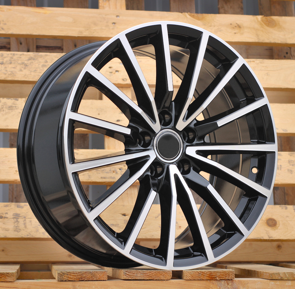 R17x7.5 5X112 ET 42 66.5 B5246 Black Polished (MB) For AUD (R+P)