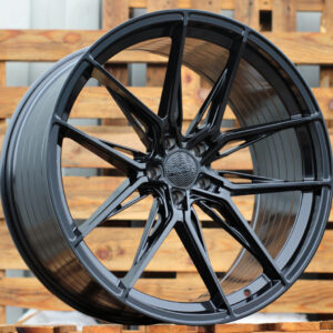 R17x8 5X100 ET 38 67.1 HX036 (A5581) Black (BL) For HAXER (P) (NEW CAP)
