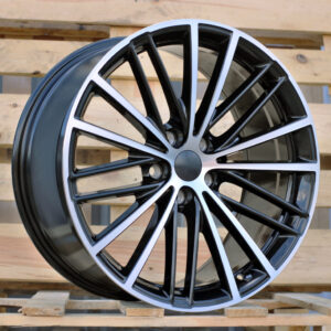 R19x8 5X112 ET 30 66.6 H3071F Black Polished (MB) For BMW (P1) (HYBRID FORGED Front+Rear)
