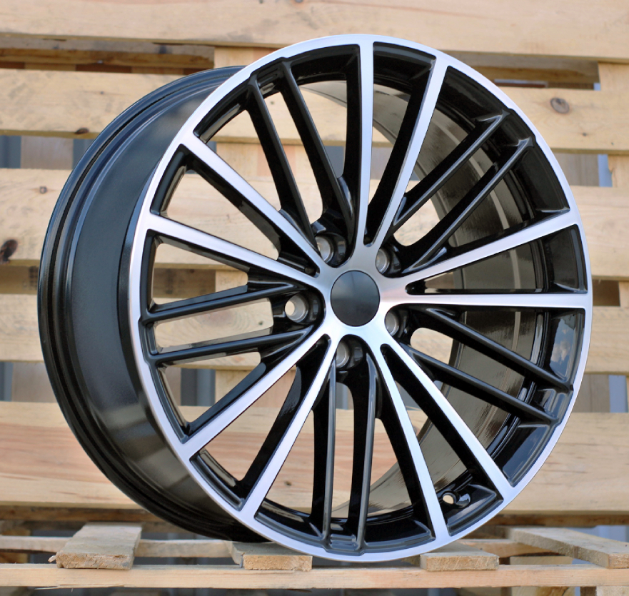 R19x8 5X112 ET 30 66.6 H3071F Black Polished (MB) For BMW (P1) (HYBRID FORGED Front+Rear)