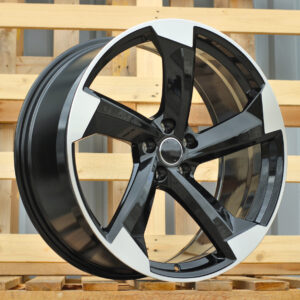 R19x8.5 5X112 ET 35 66.45 H3388F Black Polished (MB) For AUD (Z3) (HYBRID FORGED)