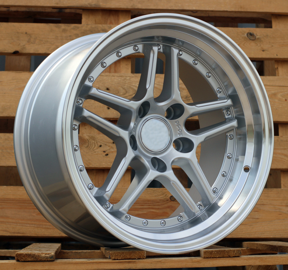 R17x8.5 5X120 ET 20 74.1 A5863 Silver+Polished Lip (SP) For BMW (P) (Only Rear+Front)