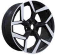 R19x8 5X108 ET 47.5 63.4 YF5729 Black Polished Half Matt (MBHM) For FORD (A) (HYBRID FORGED New Model)
