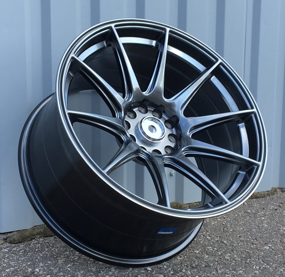 R18x9.75 10X114/120 ET 20 74.1 XF266 Hyper Black (HB) For RACIN (P2) ((AKC 90 Eur) REAR+FRONT)