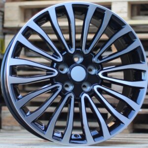 R18x8 5X108 ET 50 63.4 A1340 (INS0181) Black Polished (MB) For FORD (Z3)