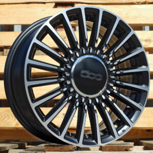 R16x6.5 4X98 ET 35 58.1 Y1210 Black Polished Half Matt (MBHM) For FIAT (Z7+P)