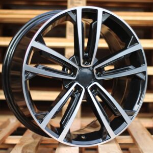 B1415_000000001381 R18x7.5 5X112 ET 45 57.1 B1415 Black Polished (MB) For VW (Z1+Z6) ((AKC 95 Eur))