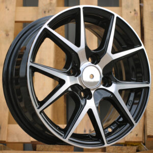 R14x5.5 4X100 ET 43 60.1 B1795 Black Polished (MB) For RACIN (Z2)
