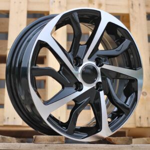 R14x5.5 4X100 ET 43 54.1 B2477 Black Polished (MB) For TOYOT (Z2)