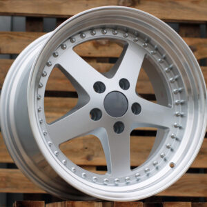 B1161_000000001520 R18x8.5 5X120 ET 30 72.6 B1161 Silver+Polished Lip (SP) For BMW (P) (Rear+Front)