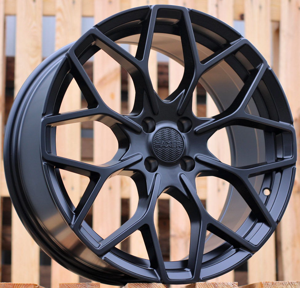 R17x7.5 4X100 ET 25 60.1 B1449 Black Half Matt (BLHM) For SMART (Z4+P) (HAXER Front+Rear)